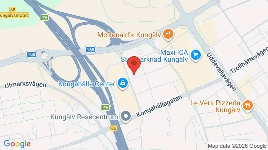 Lägenheter att hyra i Kungälv - kort over placeringen
