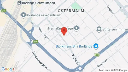 Lägenheter att hyra i Borlänge - kort over placeringen