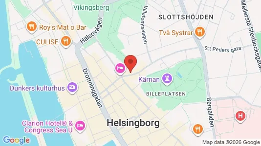 Lägenheter att hyra i Helsingborg - kort over placeringen