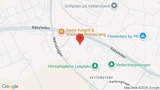 Lägenheter att hyra i Västerås - kort over placeringen