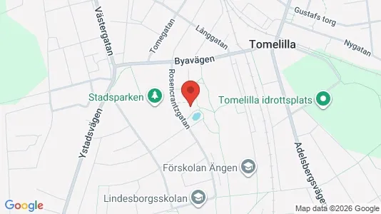 Lägenheter att hyra i Tomelilla - kort over placeringen