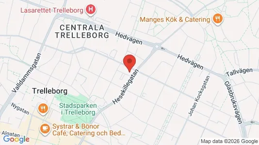 Lägenheter att hyra i Trelleborg - kort over placeringen