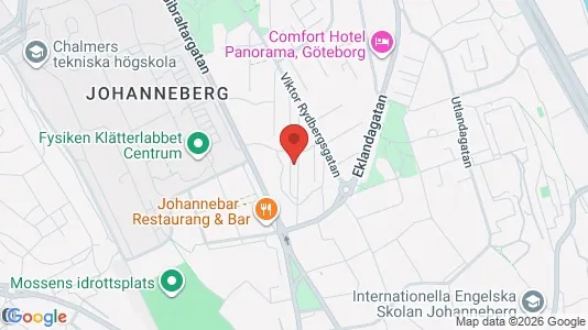 Lägenheter att hyra i Johanneberg - kort over placeringen