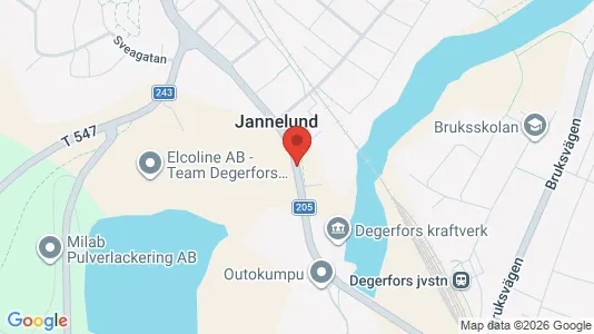 Lägenheter att hyra i Degerfors - kort over placeringen