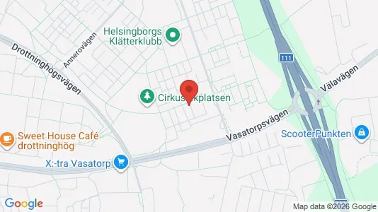 Lägenheter att hyra i Helsingborg - kort over placeringen