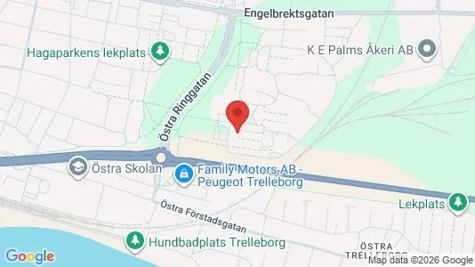 Lägenheter att hyra i Trelleborg - kort over placeringen