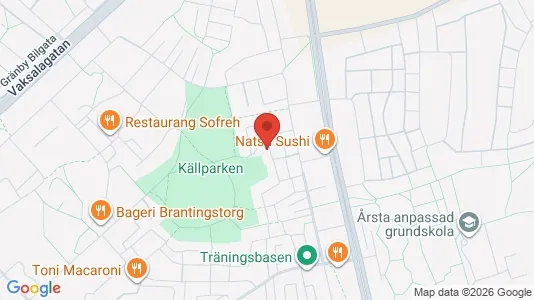 Lägenheter att hyra i Uppsala - kort over placeringen