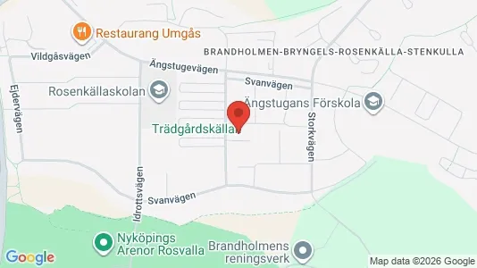 Lägenheter att hyra i Nyköping - kort over placeringen