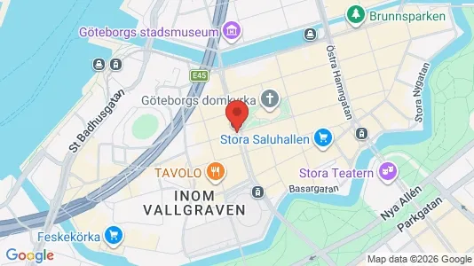 Lägenheter att hyra i Göteborg Centrum - kort over placeringen