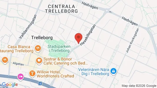 Lägenheter att hyra i Trelleborg - kort over placeringen