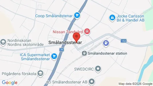 Lägenheter att hyra i Gislaved - kort over placeringen