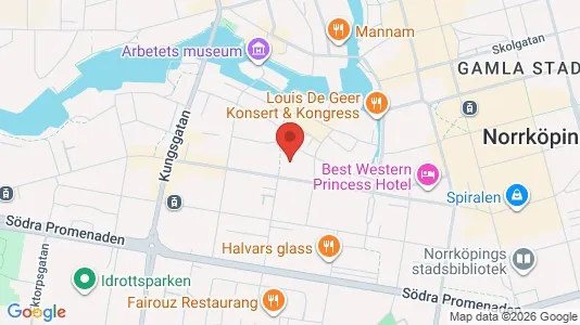 Lägenheter att hyra i Norrköping - kort over placeringen