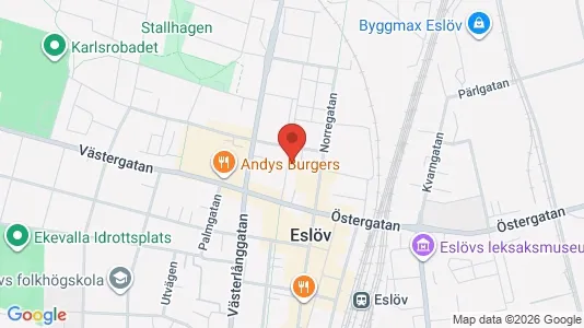 Lägenheter att hyra i Eslöv - kort over placeringen