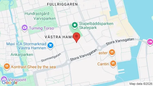 Lägenheter att hyra i Malmö Centrum - kort over placeringen