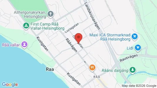 Lägenheter att hyra i Helsingborg - kort over placeringen