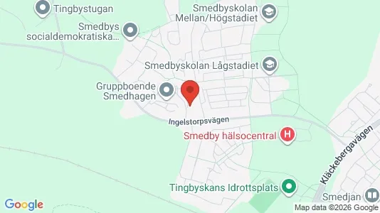 Lägenheter att hyra i Kalmar - kort over placeringen