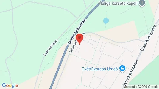 Lägenheter att hyra i Umeå - kort over placeringen