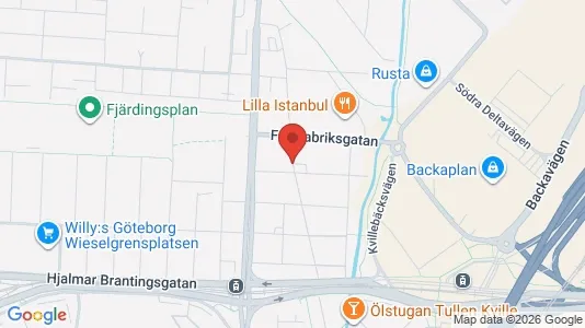 Lägenheter att hyra i Lundby - kort over placeringen