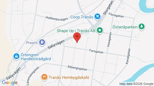 Lägenheter att hyra i Tranås - kort over placeringen