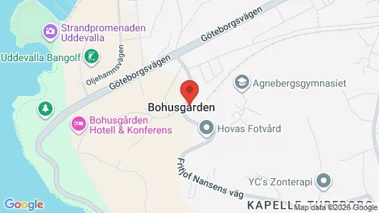 Lägenheter att hyra i Uddevalla - kort over placeringen