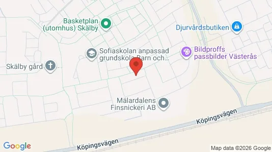 Lägenheter att hyra i Västerås - kort over placeringen