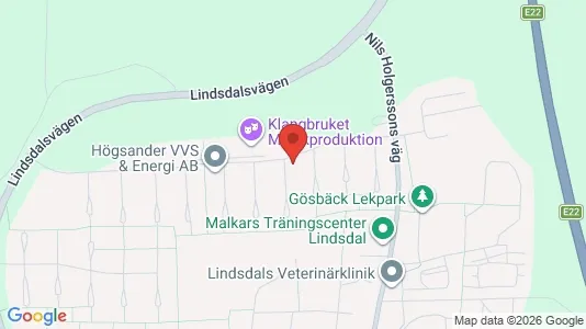 Lägenheter att hyra i Kalmar - kort over placeringen