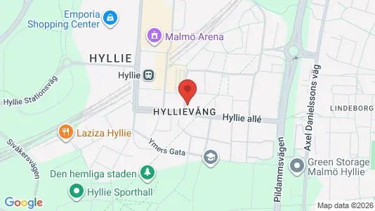 Lägenheter att hyra i Hyllie - kort over placeringen