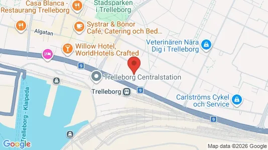 Lägenheter att hyra i Trelleborg - kort over placeringen