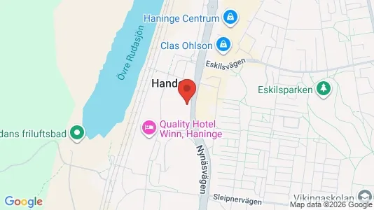 Lägenheter att hyra i Haninge - kort over placeringen
