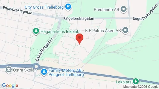 Lägenheter att hyra i Trelleborg - kort over placeringen