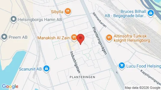 Lägenheter att hyra i Helsingborg - kort over placeringen