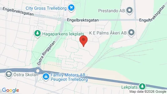 Lägenheter att hyra i Trelleborg - kort over placeringen