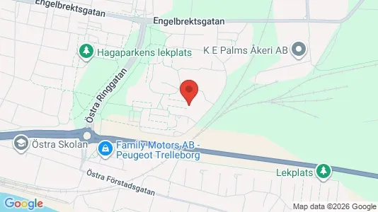 Lägenheter att hyra i Trelleborg - kort over placeringen