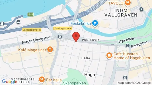 Lägenheter att hyra i Göteborg Centrum - kort over placeringen