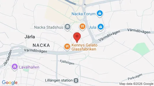 Lägenheter att hyra i Nacka - kort over placeringen