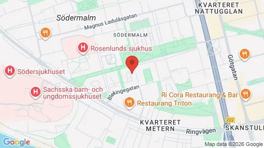 Lägenheter att hyra i Södermalm - kort over placeringen