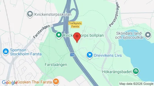 Lägenheter att hyra i Huddinge - kort over placeringen