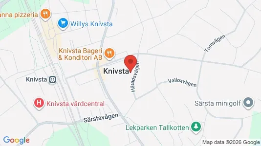 Lägenheter att hyra i Knivsta - kort over placeringen