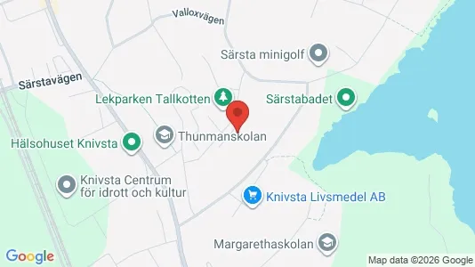 Lägenheter att hyra i Knivsta - kort over placeringen