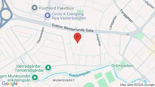 Lägenheter att hyra i Enköping - kort over placeringen