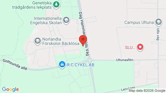 Lägenheter att hyra i Uppsala - kort over placeringen