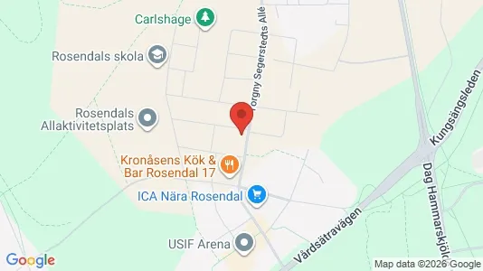 Lägenheter att hyra i Uppsala - kort over placeringen