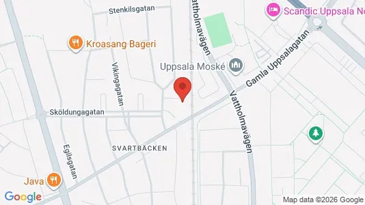 Lägenheter att hyra i Uppsala - kort over placeringen