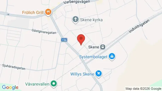 Lägenheter att hyra i Mark - kort over placeringen