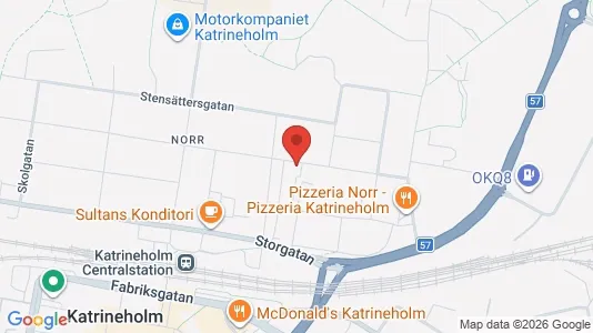 Lägenheter att hyra i Katrineholm - kort over placeringen