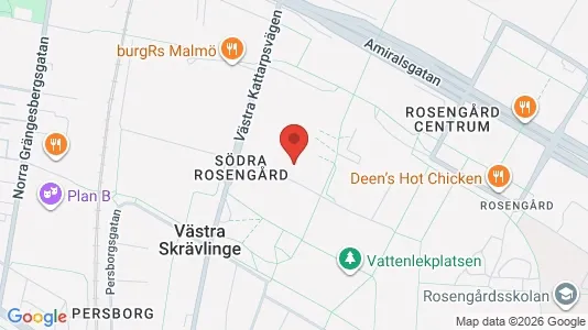 Lägenheter att hyra i Rosengård - kort over placeringen