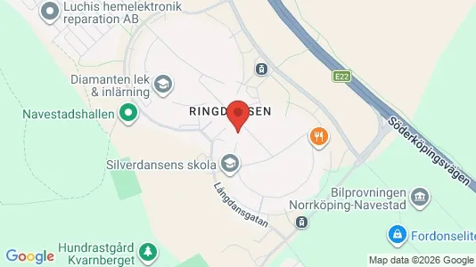 Lägenheter att hyra i Norrköping - kort over placeringen