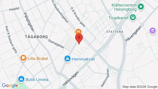 Lägenheter att hyra i Helsingborg - kort over placeringen