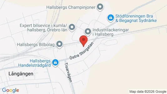 Lägenheter att hyra i Hallsberg - kort over placeringen