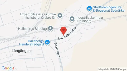 Lägenheter att hyra i Hallsberg - kort over placeringen